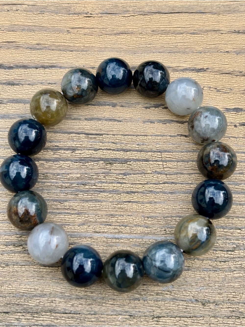 Handcrafted Blue Pietersite Bracelet